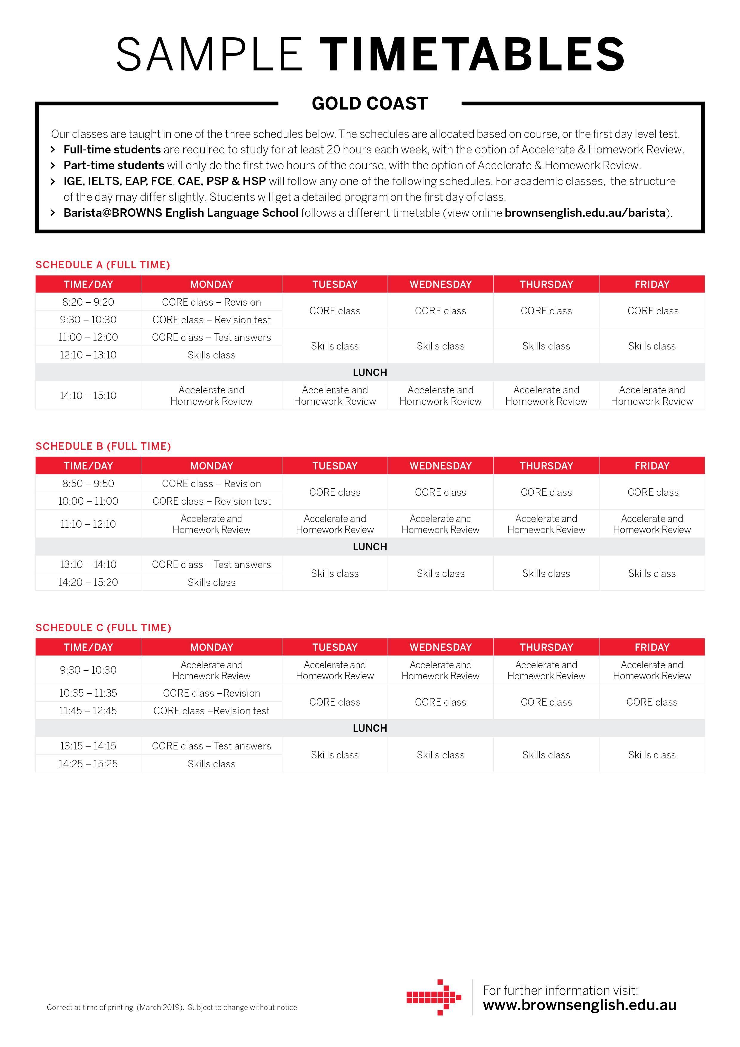 一日のスケジュール 2