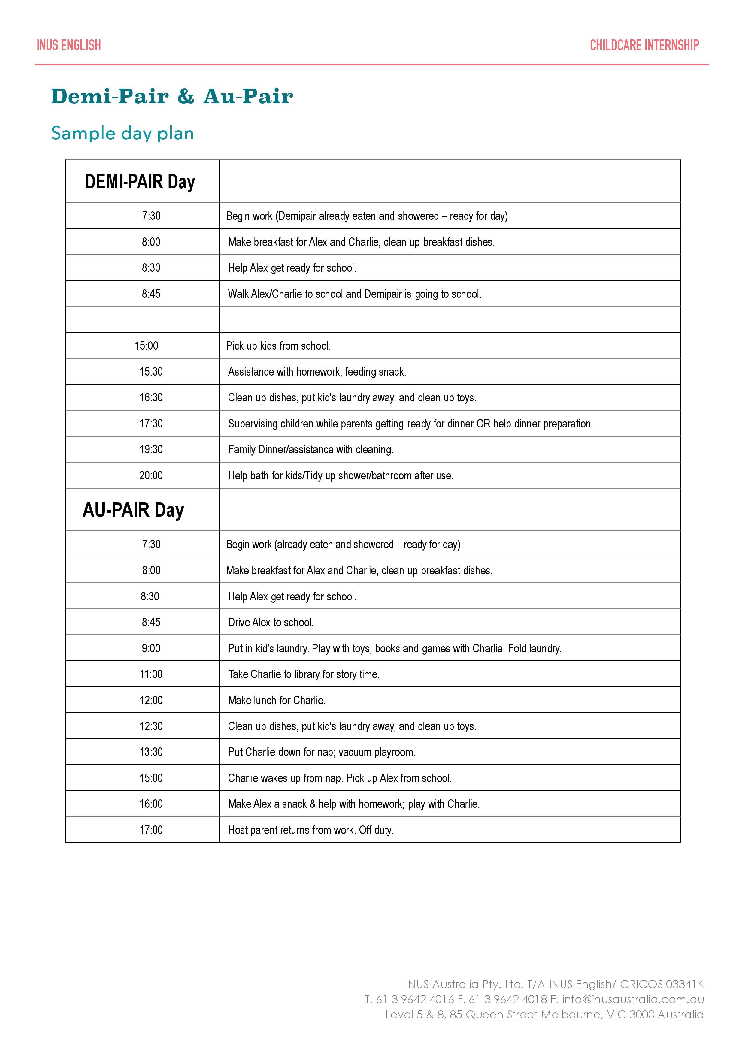 オーストラリア メルボルン留学 INUS チャイルドケア 4 名古屋 岐阜 大垣 留学エージェント