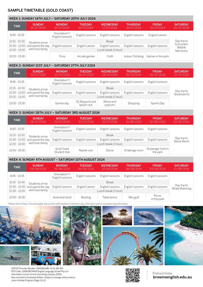 オーストラリア ゴールドコースト留学 BROWNS ジュニアキャンプ 2024.07.14 - 08.10 東京 名古屋駅前_page-0002