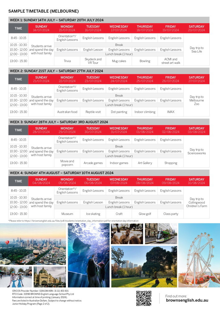 オーストラリア メルボルン留学 BROWNS ジュニアキャンプ 2024.07.14 - 08.10 東京 名古屋駅前_page-0002