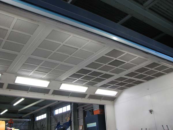 塗装ブース天井