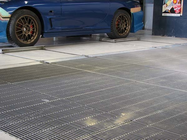 塗装ブース床面