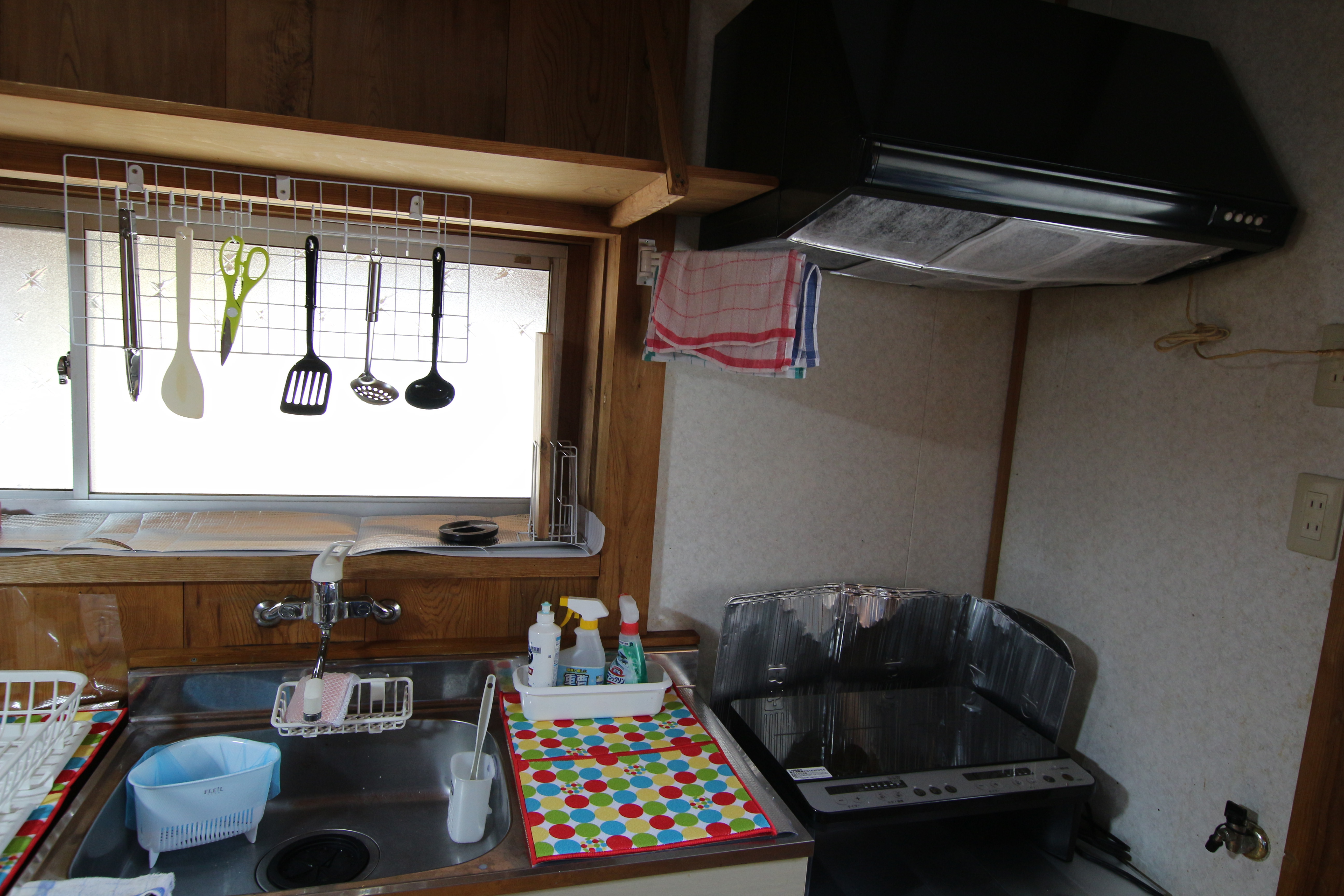 IHコンロ、流し台