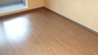 紫フローリング(ナオスフローリング)の施工事例
