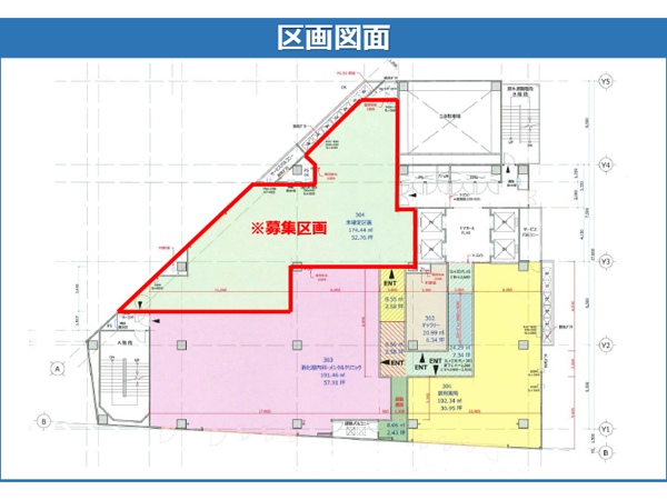 東戸塚駅前クリニックモール区画図面