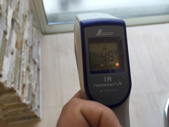 ガラスの温度測定