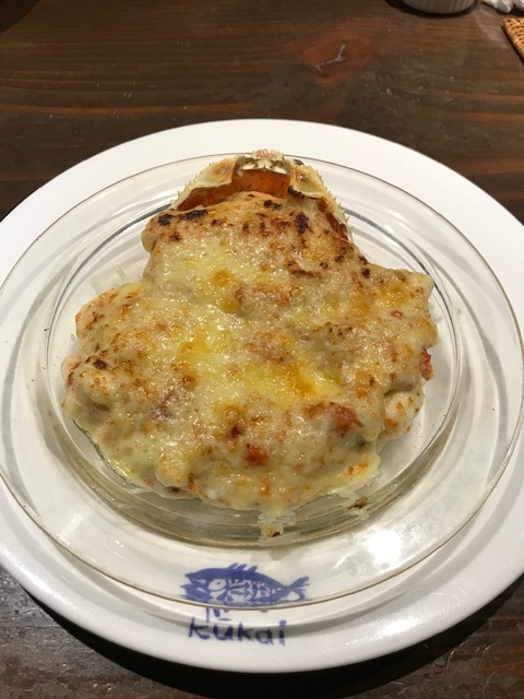 香箱蟹のグラタン
