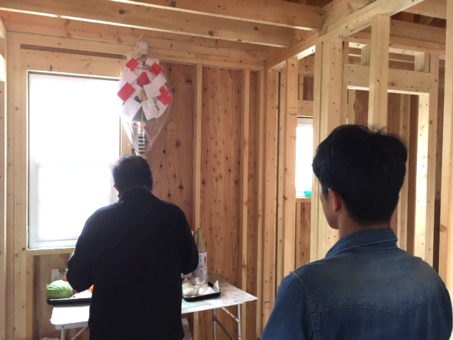 橋田邸上棟式