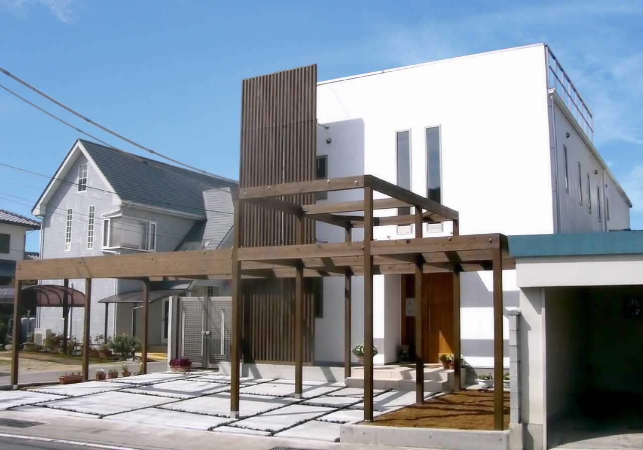 自然素材たっぷりの家