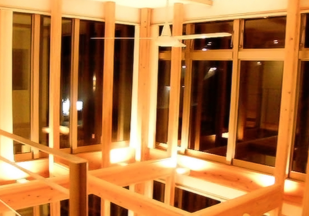 自然素材たっぷりの家