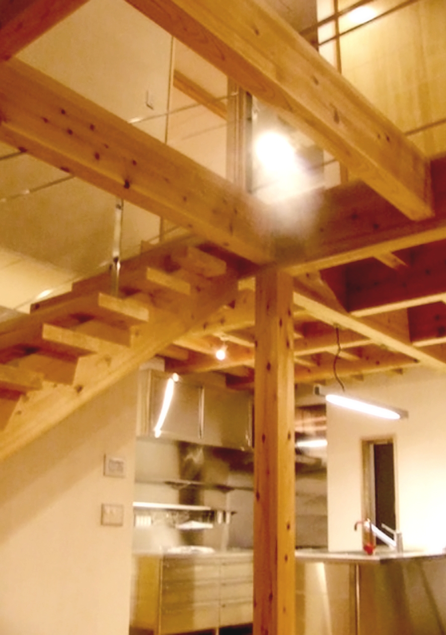 自然素材たっぷりの家