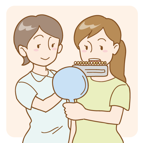 whiteningの流れ・ホワイトニングの色調