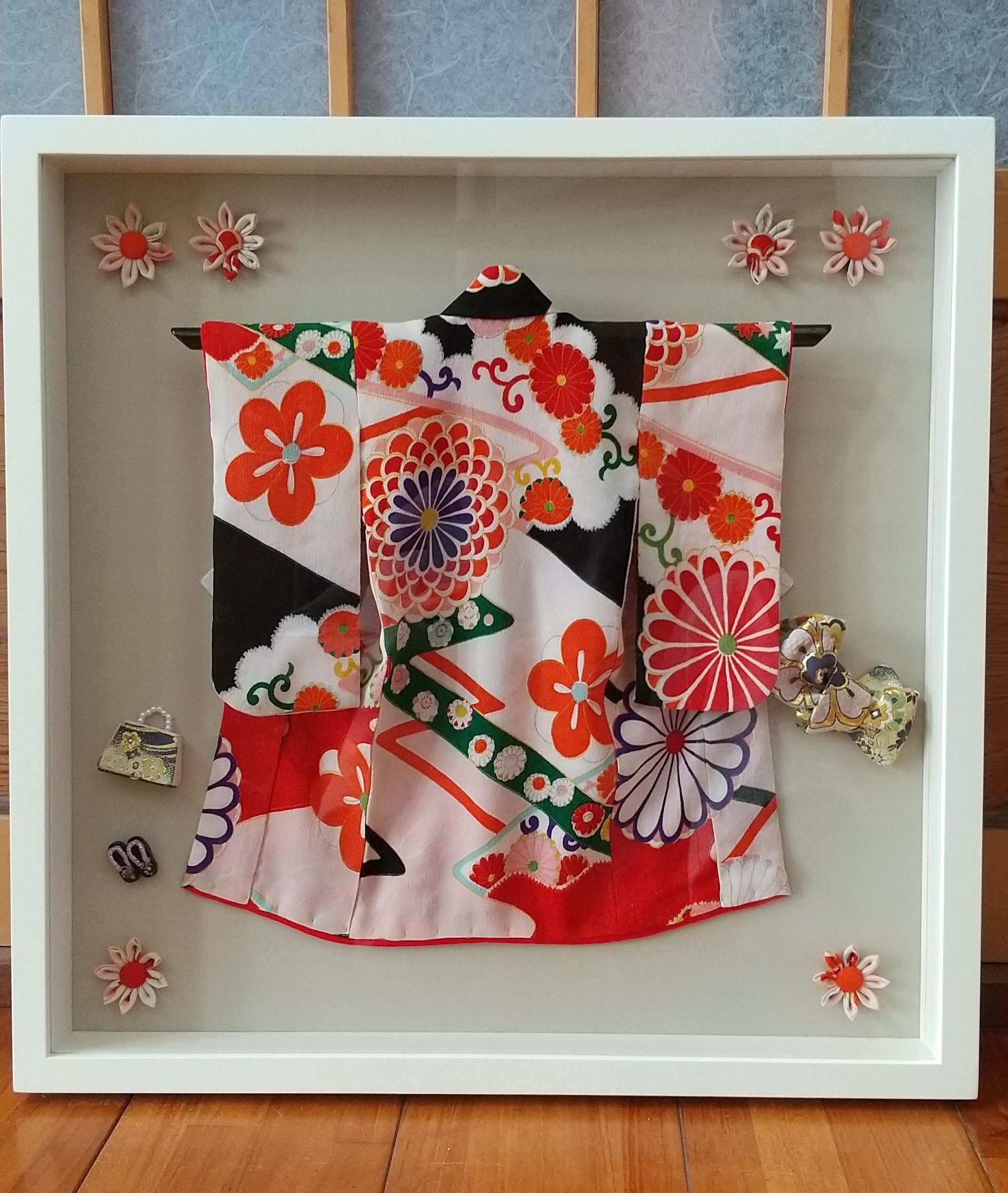 額装 ミニチュア着物