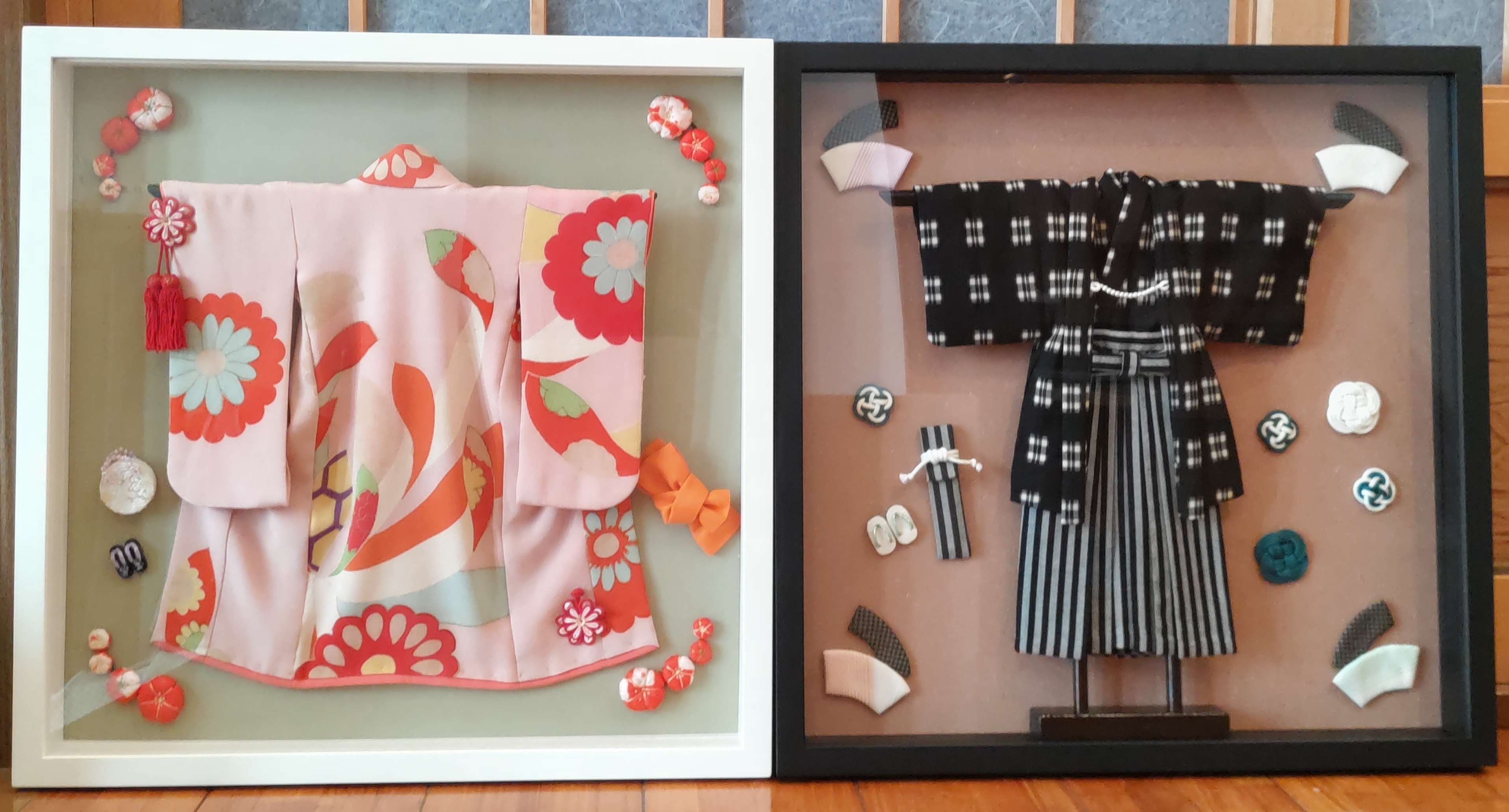 東京都k様 額装ミニチュア着物