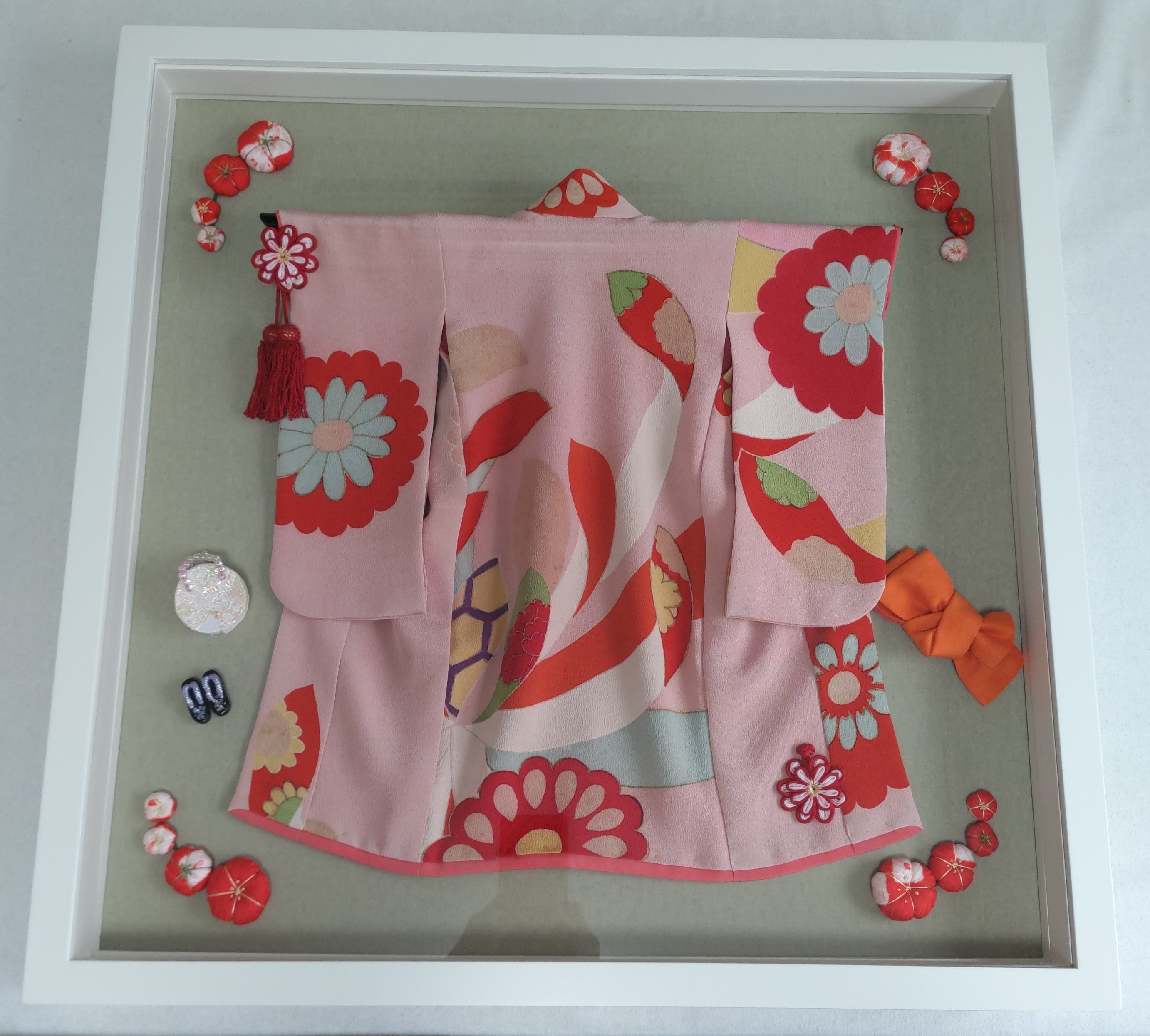 東京都k様 額装ミニチュア着物
