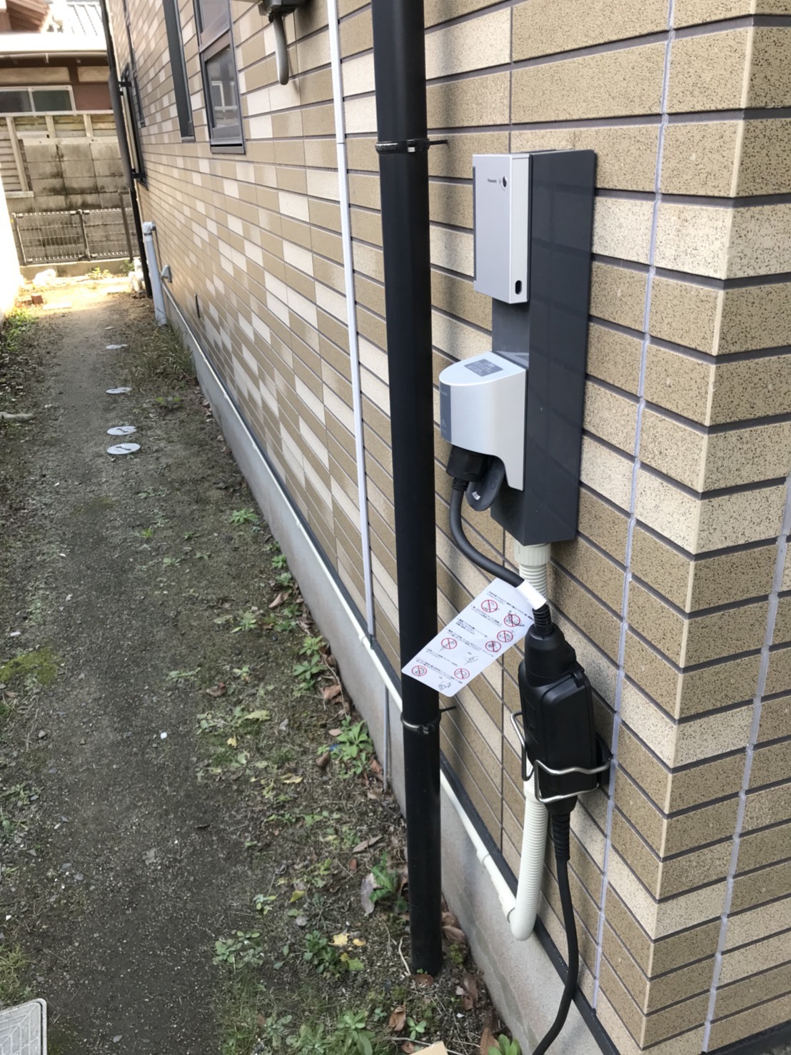 20190312_住宅 EVコンセントまで距離がある場合 配管が長い例3