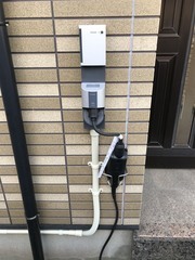 20190312_住宅 EVコンセントまで距離がある場合  EVコンセント取付状況