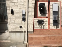 20191031_住宅 EVコンセントの充電コード取付前