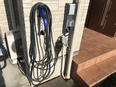 20191031_住宅 EVコンセントの充電コード取付後