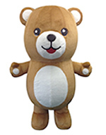 エア着ぐるみ・くま茶(ボア)