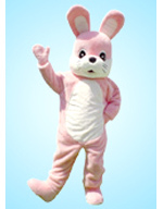 着ぐるみうさぎ(耳立ピンク)