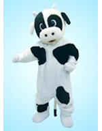 うし着ぐるみ(白黒)