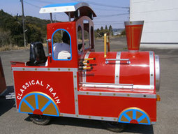 乗り物クラシックカー赤