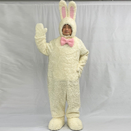 顔出しうさぎ白f 着ぐるみ