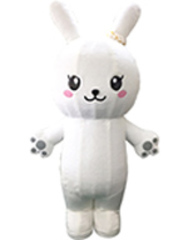 エア着ぐるみ・うさぎのゆきちゃん(ボア)