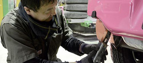 オートモービレッジの板金塗装