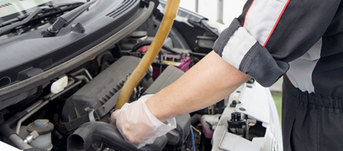 オートモービレッジのオイル交換