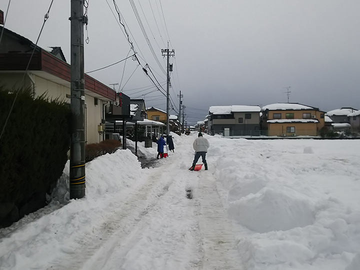 除雪着工前