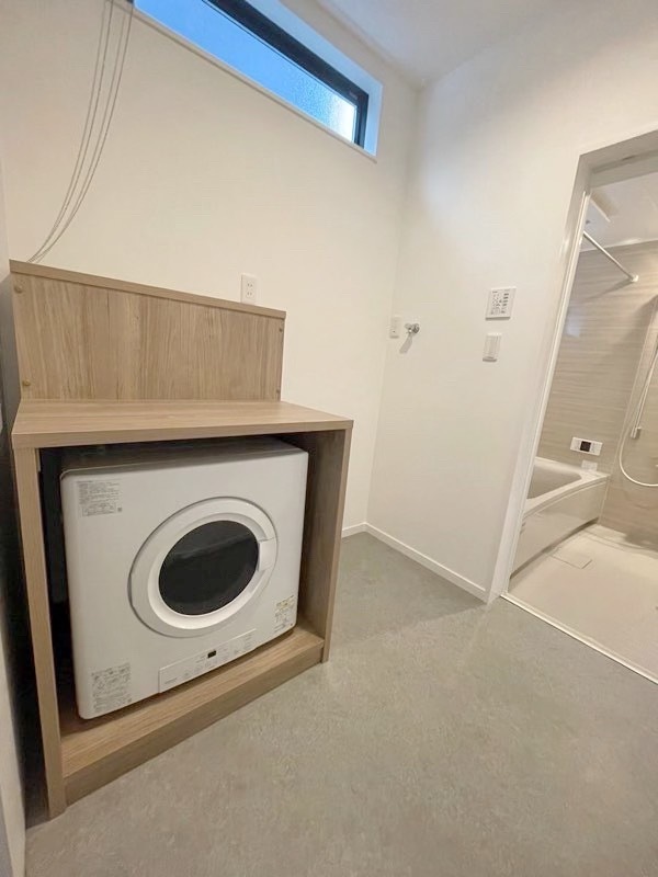 和泉市Y様邸 注文住宅 脱衣所・幹太くん