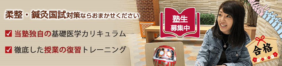 柔整・針灸の国試対策ならおまかせください。