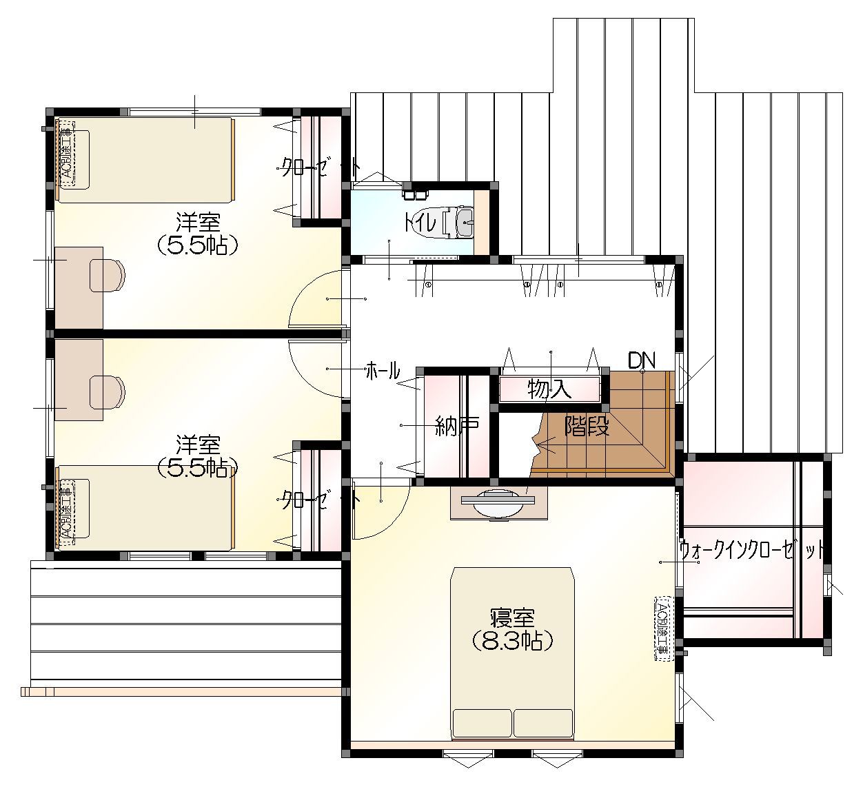 2階_平面図(壁有)