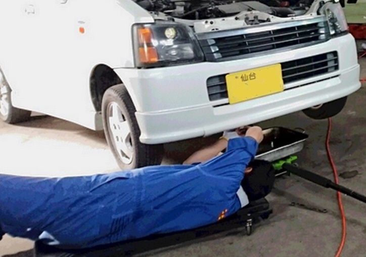 オイル交換作業