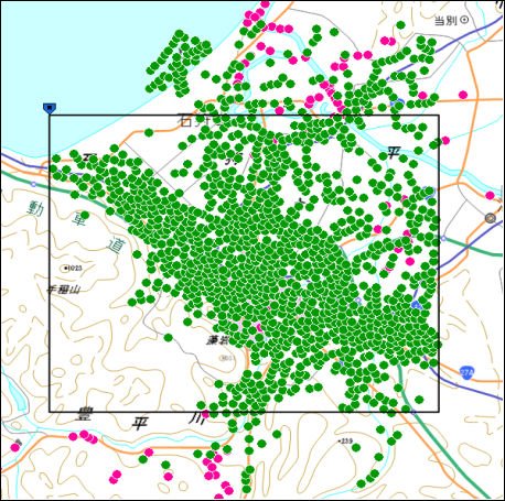 第2図 使用ボーリング位置図