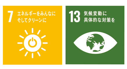7エネルギーをみんなにそしてクリーンに13気候変動に具体的な対策を