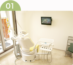 プライバシーを重視した完全個室診療