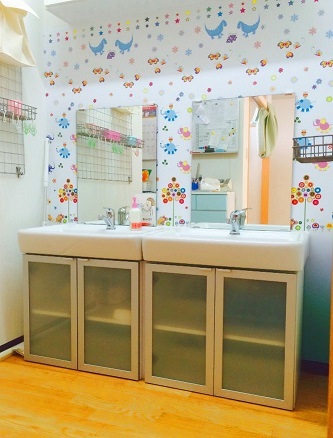 すまいるの洗面台