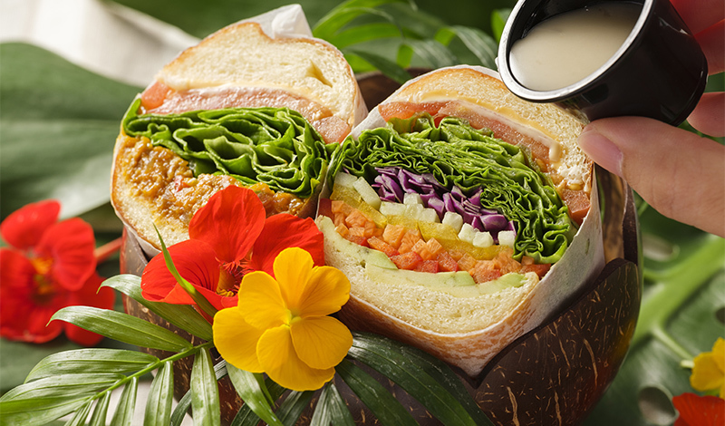 ハワイアングルメサンド_マラサラダ