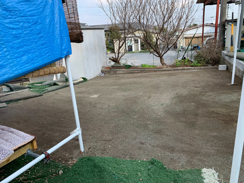 O様邸サッカー練習場before