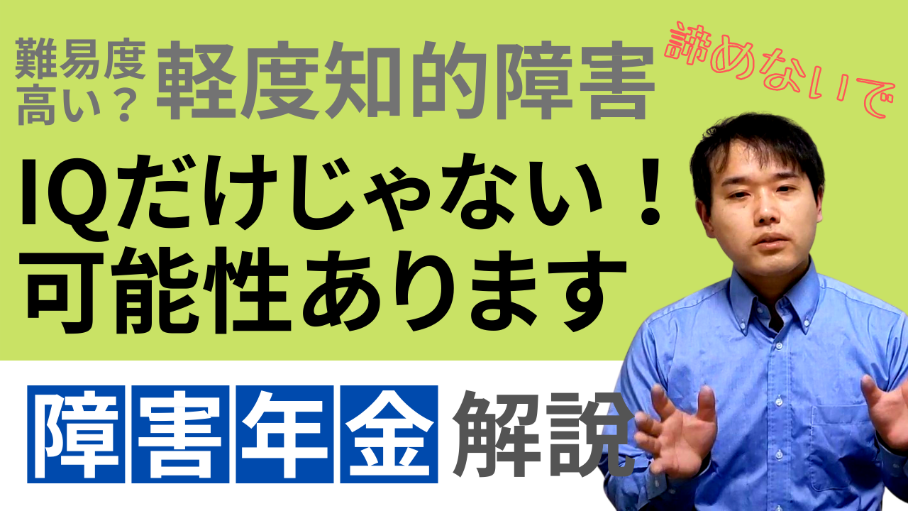 軽度知的障害 YouTubeサムネイル
