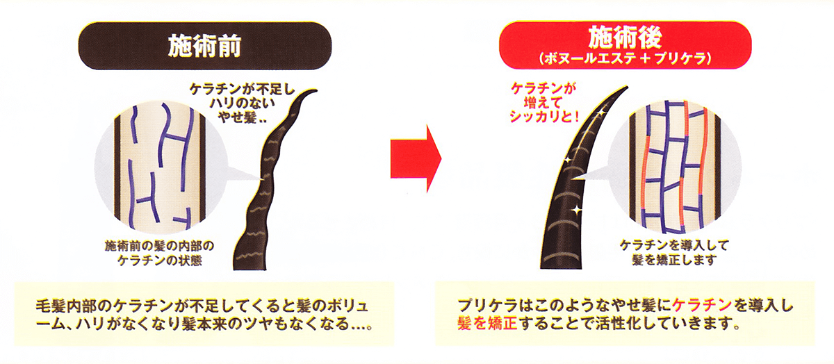 これまでのケラチン補修剤との違い