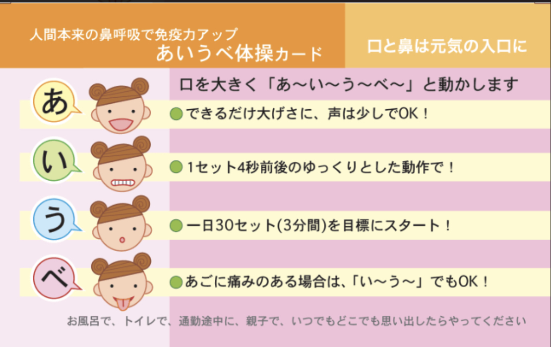 あいうべ体操について