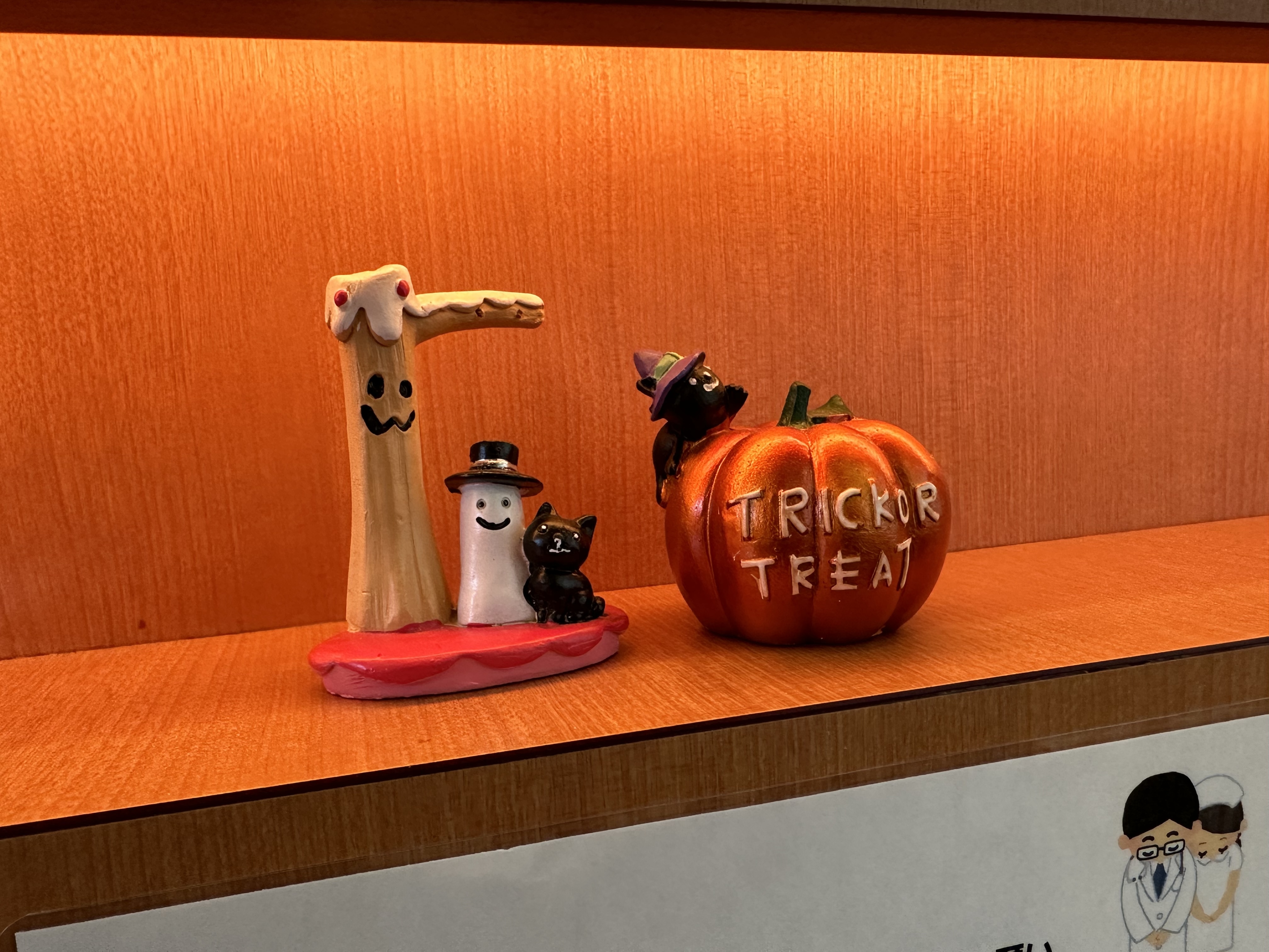 ハロウィンの飾りつけ