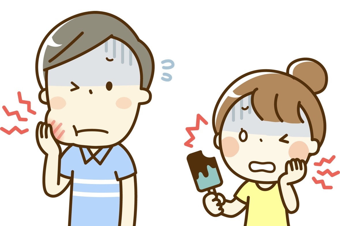 温かいものがしみるときは要注意。