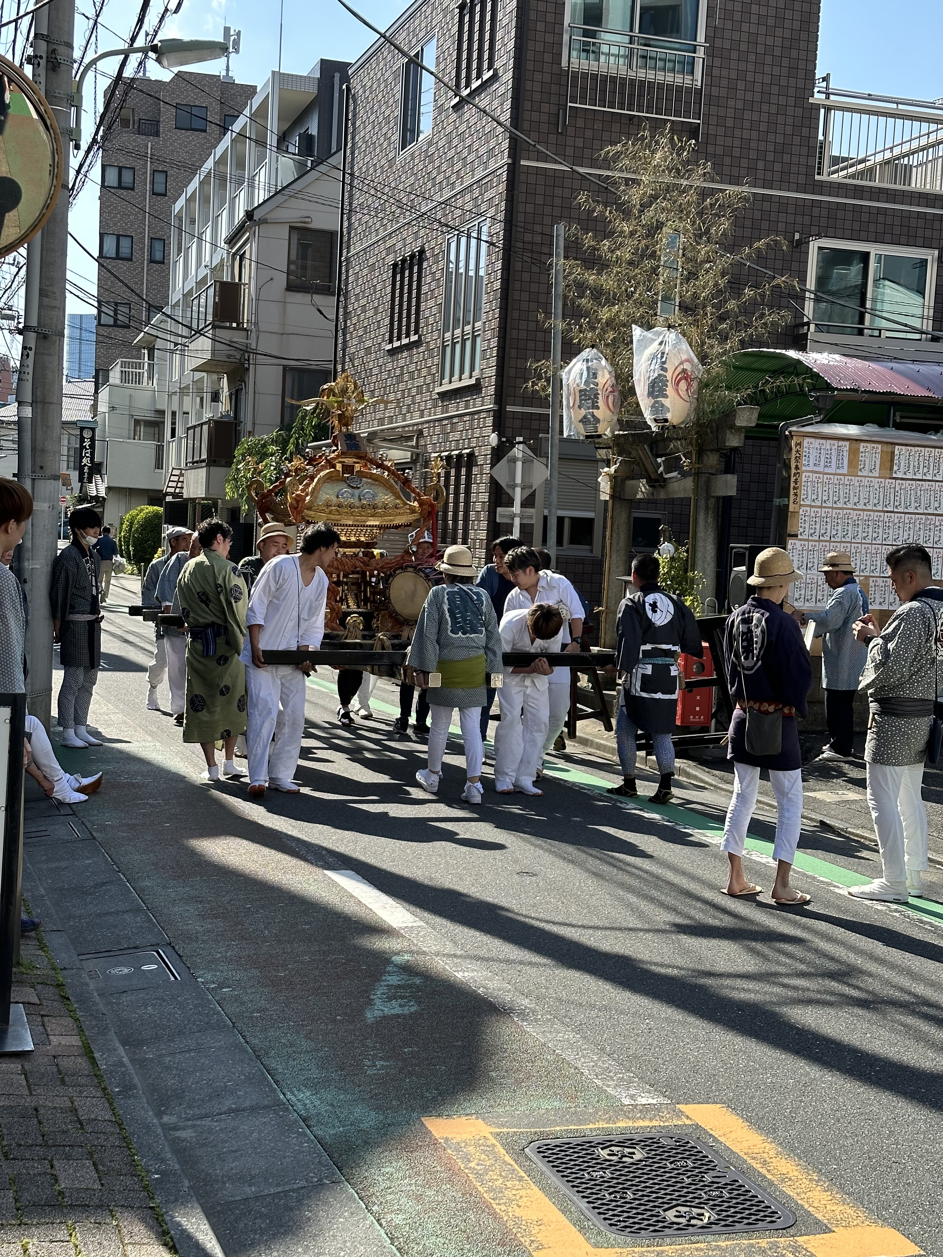 近所でのお祭り、天皇祭