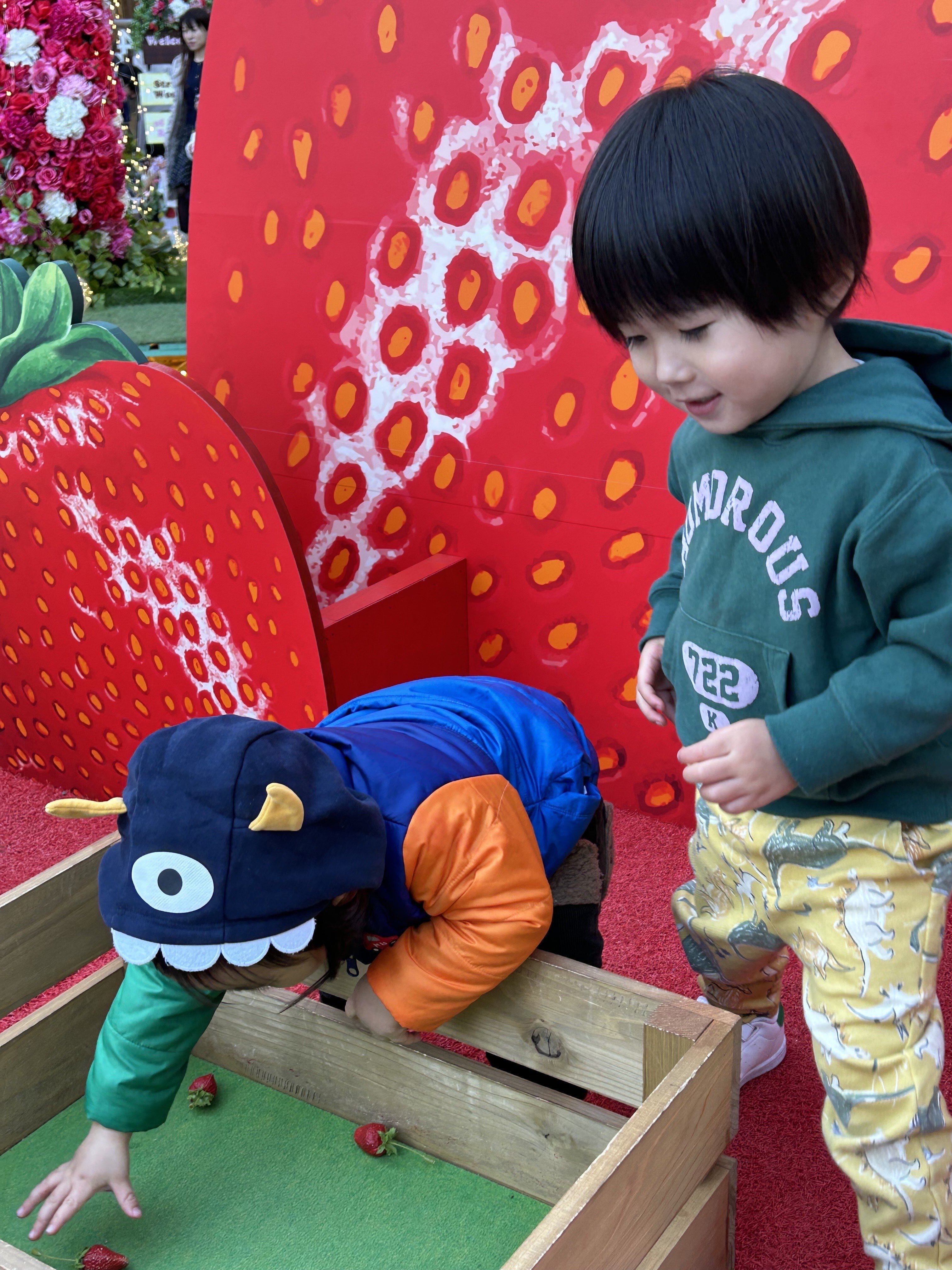 休みの日にストロベリーフェスティバル行きました。