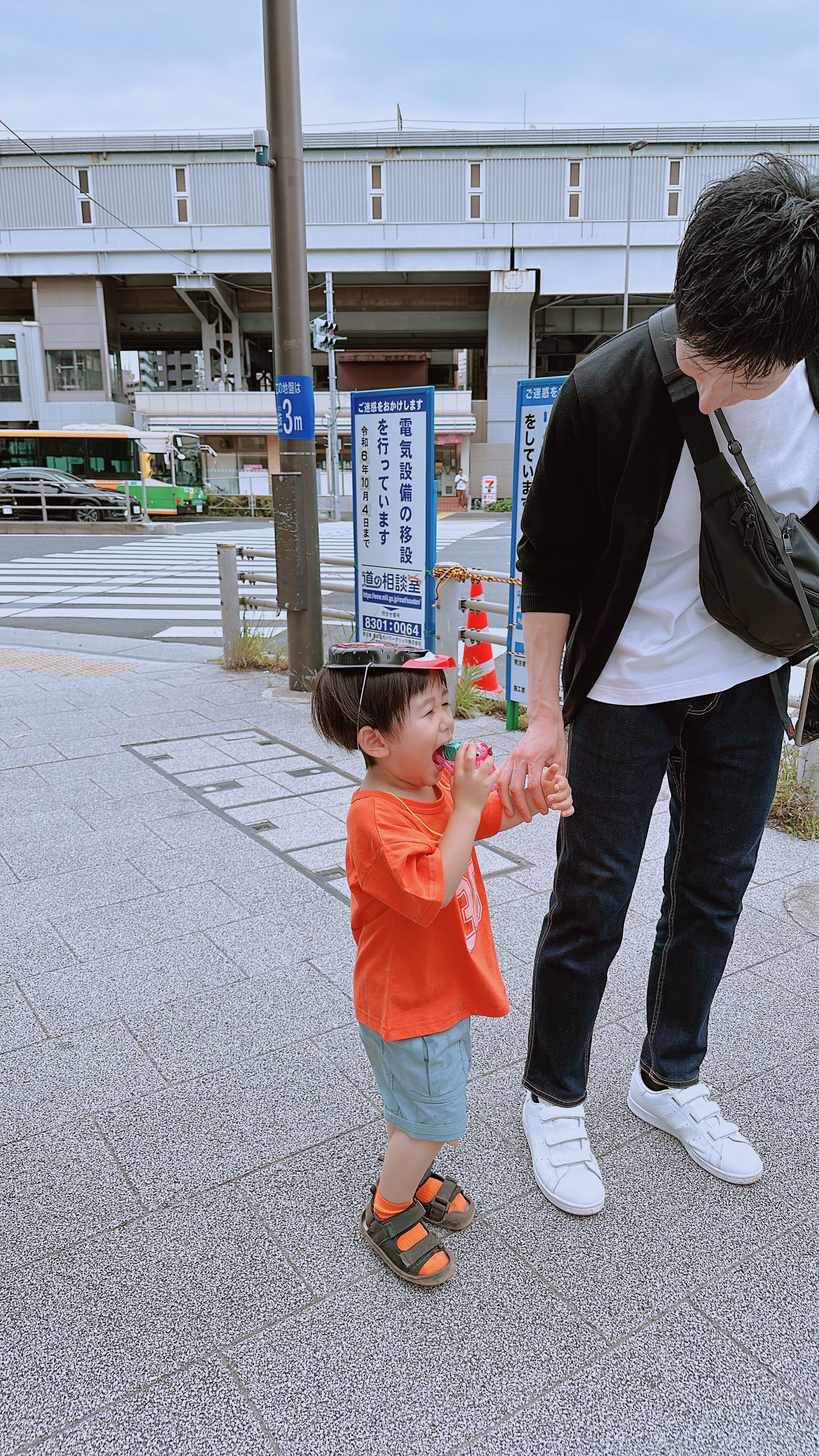 近くのお祭りに行きました、